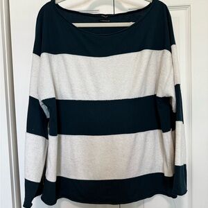 Oversized mixed media shirt